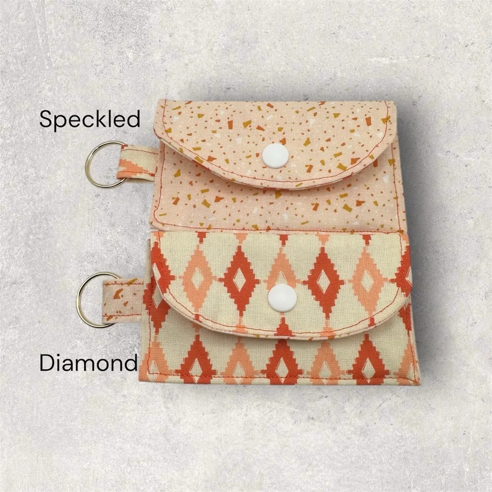 Handmade Cotton Credit Card Pouch - Picture 7 of 8